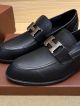 Hermes Black Calfskin Leather Man Shoes 061001 (2)_th.jpg